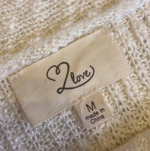 Cozy Women's Off-Shoulder Cream Sweater - Picture 9 of 11